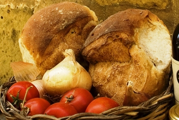 Maltese Bread and fresh produce 