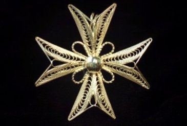 Silver filigree cross